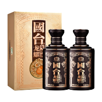 贵州国台 龙耀年份酒 53度 酱香型白酒 真实年份 500ml*2 双瓶装