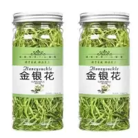 [特级嫩芽带绒毛]2罐 正宗金银花批发特级手选清热去火排毒可搭配菊花枸杞泡水散装花茶