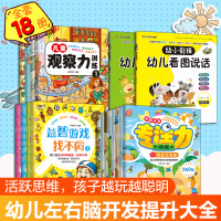 B18册儿童启蒙益智读物 观察力专注力训练书游戏书看图说话3-4-5-6岁宝宝启蒙早教书图画捉迷藏找不同迷宫书全脑开发数