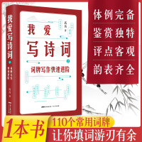 B我爱写诗词2词牌写作快速进阶 中国诗词大会 唐诗鉴赏辞典宋词古诗词大全书籍 诗词格律学写诗词入门 古诗词名篇全集诗集