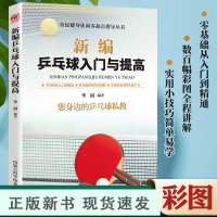 B新编乒乓球入门与提高乒乓球启蒙训练 乒乓球入门启蒙教学 身体素质提高训练手册 乒乓球基础技术战术训练书