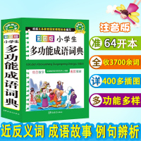 彩图版小学生多功能成语词典 中小学生专用工具书1-3-6年级小学生全功能成语词典大全同义近义词成语字典新华字典现代汉语