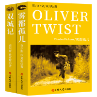 [纯英文版]雾都孤儿双城记2册英文版原版狄更斯作品集高中生大学生课外书英语读物经典世界名著外国文学长篇小说y