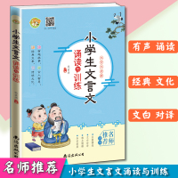 小学生文言文诵读与训练 小学文言文启蒙有声读物国学有声读本 钱素洲编著 小学生国学小课堂国学读本练习题 南海出版公司