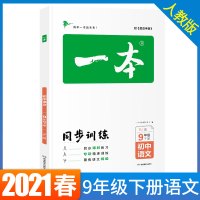 2021春一本初中语文九年级同步训练下册 人教版 初中生中考语文辅导练习题 初三9年级语文下册题库教辅书籍总复习资料