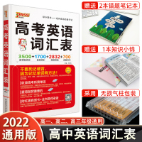 [正版]2022版pa绿卡图书高考英语词汇表高考英语3500词高考英语单词高考英语词汇手册绿卡高中英语词汇表短语词汇