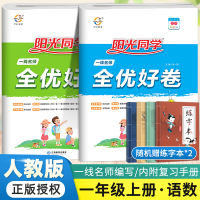 【正版】阳光同学一年级上册语文数学全优好卷人教版RJ小学生一1年级上同步训练课时作业本单元期中期末复习课堂笔记达标测