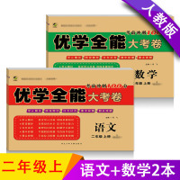 [正版]二年级上册语文数学书同步训练 二年级上册语文数学书试卷同步 二年级上册试卷乐双优学全能大考卷人教版2年级上册语文