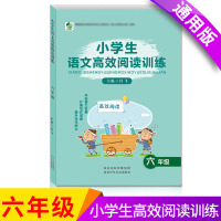 [正版]小学生语文高效阅读训练六年级上下册通用彩色版 读写能力优化训练阅读理解提升写作专项练习 阶梯拓展阅读训练6