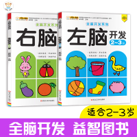 [正版]全脑开发思维训练2本2-3岁左脑右脑开发书籍幼儿大脑脑力开发训练书儿童开发大脑益智书籍二三岁孩子启蒙早教益智游戏