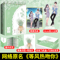 [正版]彩绘飞机盒发货[赠立牌+精美明信片+番外折页]等风轻抚你 唧唧的猫著 青春校园都市破镜重圆言情小说 网络原名等风