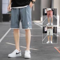 gurunvani 短裤男士夏季宽松休闲裤男款运动五分中裤ins潮流外穿沙滩七分裤子