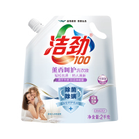 洁劲100 金龙鱼推荐 袋装洗衣液2kg 婴幼儿适用 机洗手洗两用 薰香呵护 轻松去渍 深层洁净