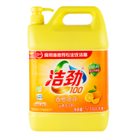 洁劲100香橙除油无磷洗洁精5.108kg 大容量大包装可洗果蔬祛味除腥轻松祛油易冲洗洁劲