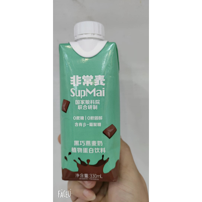 非常麦黑巧燕麦奶植物蛋白饮料330毫升