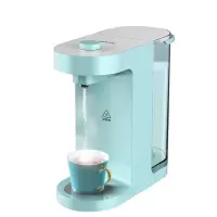 美的出品华凌(WAHIN)小花生饮水机 3秒速热精钢芯多段控温烧水壶家用办公小型智能家电台式饮水机 天蓝色