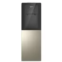 Midea/美的硬核饮水机立式冷热家用全自动上水小型 器热水机 摩卡金 冰热