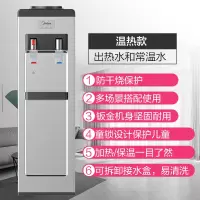 美的饮水机家用立式小型温热速热办公室宿舍桶装水防干烧童锁防烫 山脉灰 温热