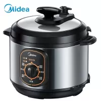 美的(Midea)电压力锅 机械版旋钮控制可开盖加热 4L高压锅家用智能