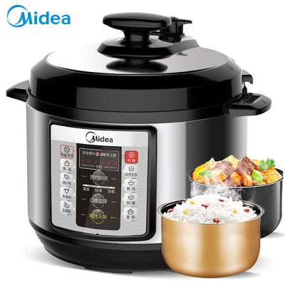 美的(Midea)电压力锅家用智能电高压锅饭煲饭锅多功能 机身便拆洗5L 5L