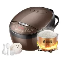 美的(Midea)电饭煲4L多功能智能大容量涡轮动力做蛋糕内胆智能3-6人 棕色4升