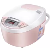 美的(Midea)电饭煲4L多功能智能大容量涡轮动力做蛋糕内胆智能3-6人 粉色3升