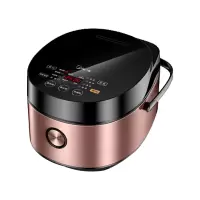 美的(Midea)智能电饭煲家用 24小时预约圆灶釜内胆可拆盖洗一键柴火饭快速饭电饭锅5L 5L触摸式|微压蒸汽补炊