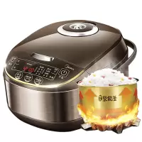 美的电饭煲电饭锅家用多功能大容量5升正品3-8人 〖尊享版〗茶褐色5L
