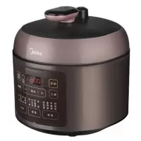 美的电压力锅家用迷你2.5升小型高压锅饭煲智能全自动2-3人 曜石黑