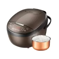 美的电饭煲家用3L迷你小型蒸饭锅2-3人智能预约多功能正品 棕色3L