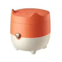 美的电饭煲家用1.2L一人食多功能迷你宿舍小型电饭锅1-2人 鲑鱼橙+姜黄
