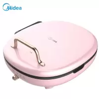 美的(Midea)电饼铛 家用双面加热全自动 加深加大款 可拆洗多功能煎饼锅 可调火力电饼档智能 粉色