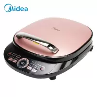美的(Midea)电饼铛 家用双面加热煎烤机烤饼机 烙饼机 电烙饼锅 裸粉色