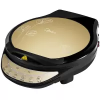 美的(Midea)电饼铛家用早餐机 双面加热悬浮烤盘电饼档 煎饼锅薄饼机烙饼锅 煎烤机智能 香槟金