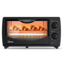 Midea/美的多功能电烤箱家用烘焙小烤箱控温迷你蛋糕正品10L 黑色10L