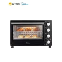 美的电烤箱 家用烘焙小型台式多功能35L大容量蛋糕烘焙正品 黑色35L