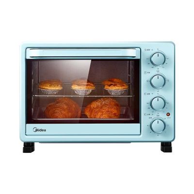 美的电烤箱家用烘焙小型烤箱多功能全自动蛋糕大容量25L 黑色25L