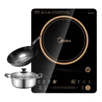 Midea/美的电磁炉家用匀火大功率大火力多功能触摸节能 黑色