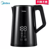 美的(Midea)电水壶 不锈钢烧水壶 热水壶侧 壁显水温触摸 保温水壶1.5L 不锈钢