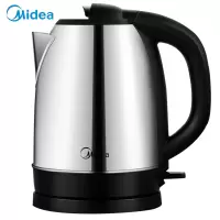 美的(Midea)电热水壶 全钢优质温控电热水壶电水壶(1.7L) 金属色 1.7L大容量|不锈钢机身