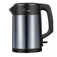 美的(Midea)电热水壶 304不锈钢 便携烧水壶 家用烧茶壶双层防烫智能 精品升级款丨内外双钢壶体 店长推荐