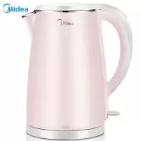 美的(Midea)烧水壶热水壶家用保温一体不锈钢电水壶电热自动烧水器煮水1.7L保温大容量开水壶 裸粉色