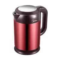美的(Midea)电热水壶 304不锈钢 便携烧水壶 家用烧茶壶双层防烫智能 大容量丨双钢防烫壶身 店长推荐