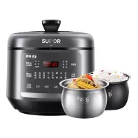 苏泊尔(SUPOR)电压力锅 5升 家用电高压锅精钢球釜双胆电饭锅煮饭煲汤压力锅智能高压锅 5L
