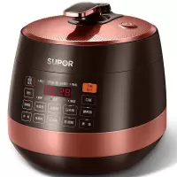 苏泊尔(SUPOR)电压力锅5L容量智能触控球釜内胆电高压锅煲汤 双内胆 升级版5L