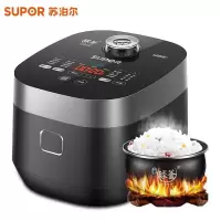 苏泊尔(SUPOR)5L小快电饭煲电饭锅球釜多功能家用智能预约电饭煲5-8人22分钟柴火饭大容量 5L-黑色