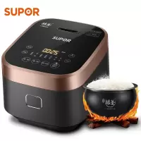 苏泊尔(SUPOR)电饭煲电饭锅IH电磁加热智能预约3L迷你电饭煲触摸操控球釜内胆家用电饭煲 3L黑金