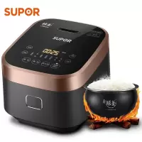 苏泊尔(SUPOR)电饭煲电饭锅家用智能预约3L迷你电饭煲IH电磁加热球釜内胆煮饭锅一键柴火饭微压焖 3L黑色