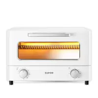 苏泊尔电烤箱家用小型烤箱全自动烘焙多功能12升容量迷你小烤箱 白色