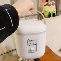 苏泊尔小电饭煲1-2-3人家用迷你小型多功能智能煮蒸电饭锅一人食 白色[单人食]